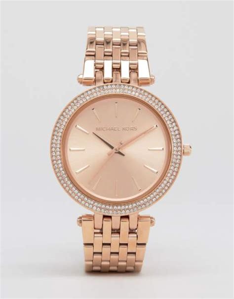 asos michael kors rose gold watch|rose gold mk watch cheap.